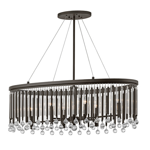 metal and crystal hanging ceiling light