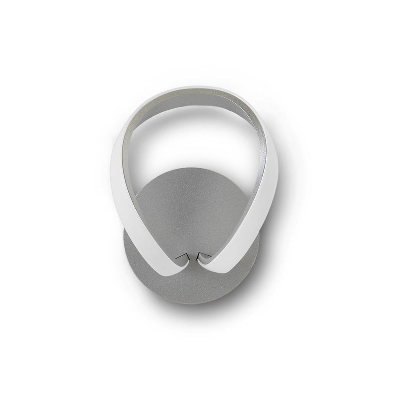 Mantra M4988/S Knot Switched Wall Lamp 12W LED 3000K, 840lm, Silver/Frosted Acrylic/Polished Chrome, 3yrs Warranty • M4988/S