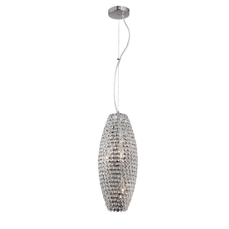 Diyas Kos Pendant 4 Light G9 Polished Chrome/Crystal • IL30410