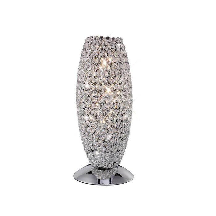 Diyas Kos Table Lamp 3 Light G9 Polished Chrome/Crystal • IL30411