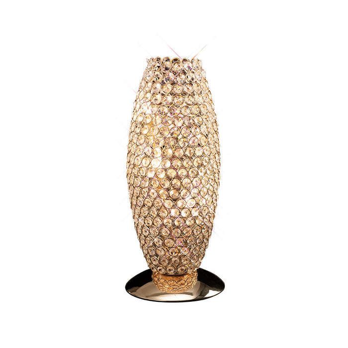 Diyas Kos Table Lamp 3 Light G9 French Gold/Crystal • IL30766