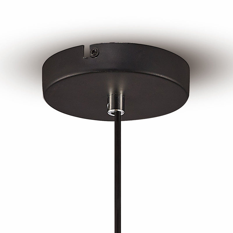 Deco Kristoff Single Pendant 1 Light E27 Black • D0140