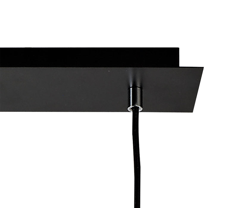 Deco Kristoff Linear Pendant 3 Light E27 Black • D0488