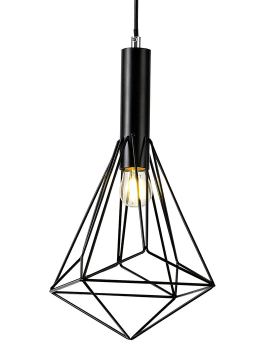 Deco Kristoff Linear Pendant 3 Light E27 Black • D0488