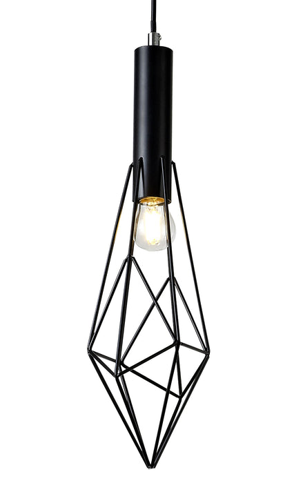 Deco Kristoff Linear Pendant 3 Light E27 Black • D0488