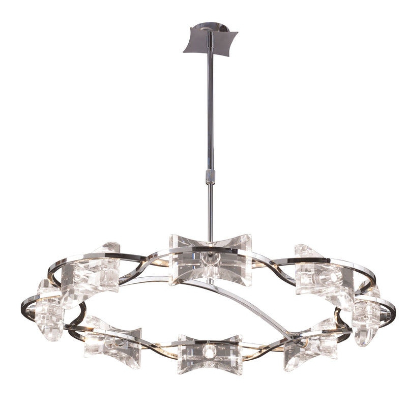 Mantra M0888 Kromo Telescopic 8 Light G9 Round, Polished Chrome • M0888