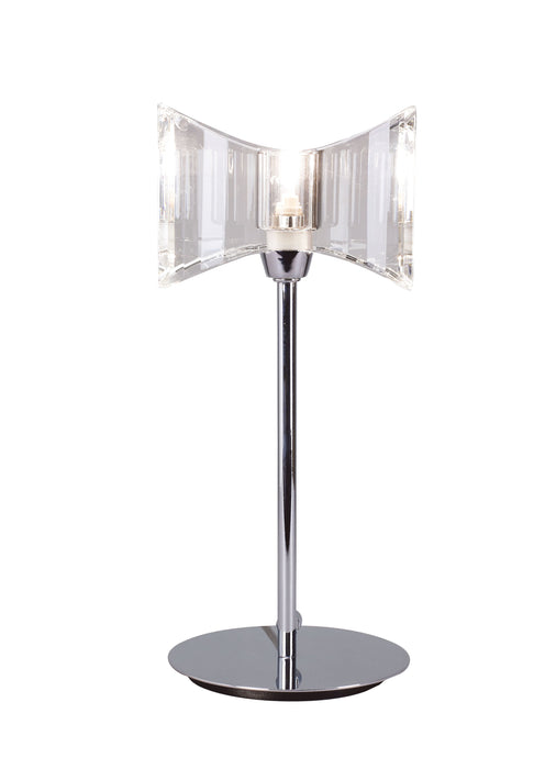 Mantra M0894 Kromo Table Lamp 1 Light G9 Sraight Frame, Polished Chrome • M0894