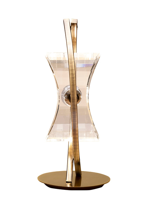 Mantra M0895AB Kromo Table Lamp 1 Light G9 Looped Frame, Antique Brass • M0895AB
