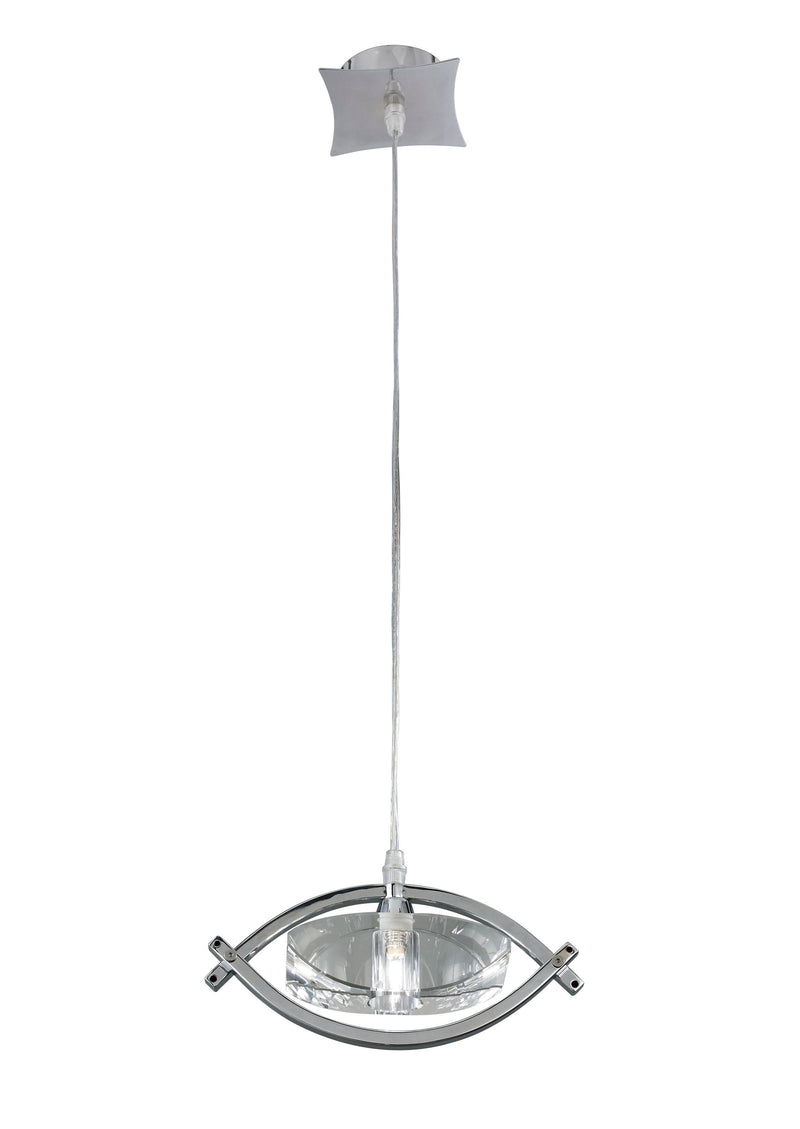Mantra M0899 Kromo Pendant 1 Light G9, Polished Chrome • M0899