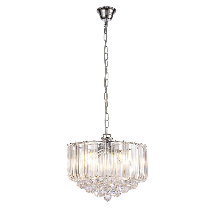 Deco Lana Pendant With Acrylic Spheres, 3 Light E14 Polished Chrome Finish • D0419