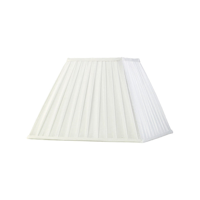 Diyas Leela Square Pleated Fabric Shade White 175/350mm x 250mm • ILS20234
