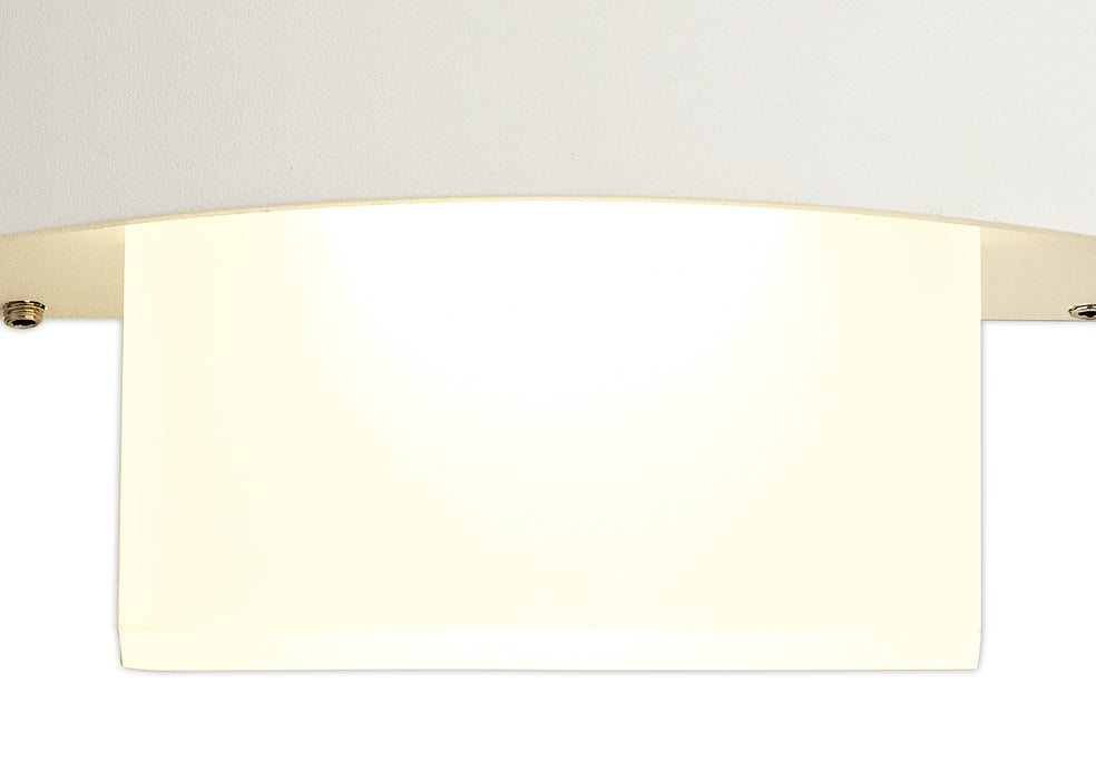 Regal Lighting SL-2092 2 Light Outdoor LED Wall Light Sand White IP54
