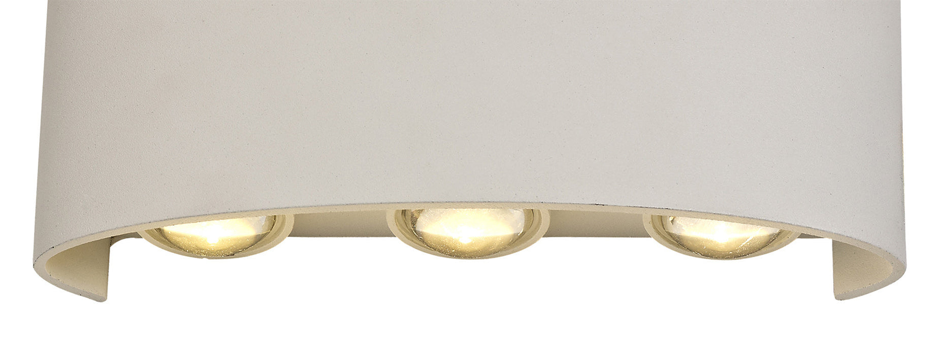 Deco Leoni Up & Downward Lighting Wall Light, 6W LED 3000K, Sand White, 500lm, IP54, 3yrs Warranty • D0450