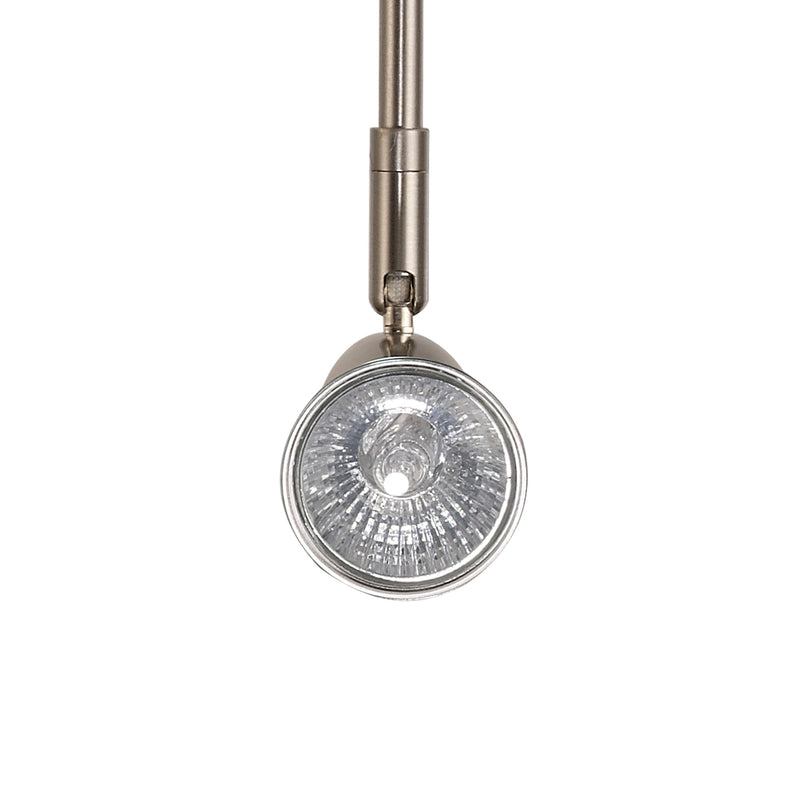 Deco Lex (Set Of 2) Over Cabinet 1 Light GU10 With Adjustable Head And 2m Cable c/w BS Plug Satin Nickel • D0211