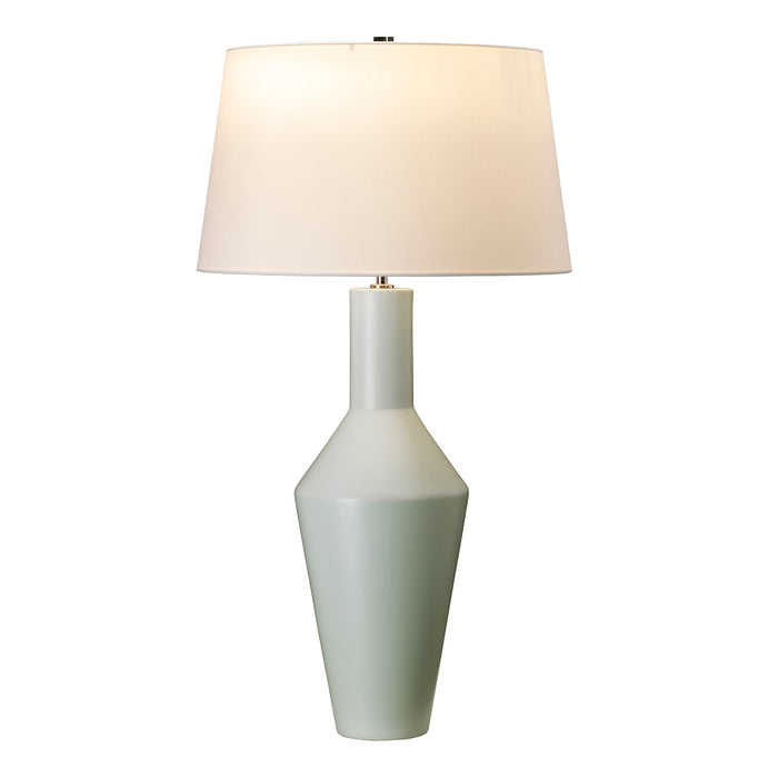 Elstead Lighting LEYTON-TL Leyton Single Light Table Lamp Complete With Ivory Polycotton Shade