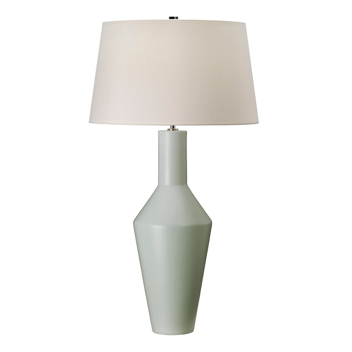 Elstead Lighting LEYTON-TL Leyton Single Light Table Lamp Complete With Ivory Polycotton Shade