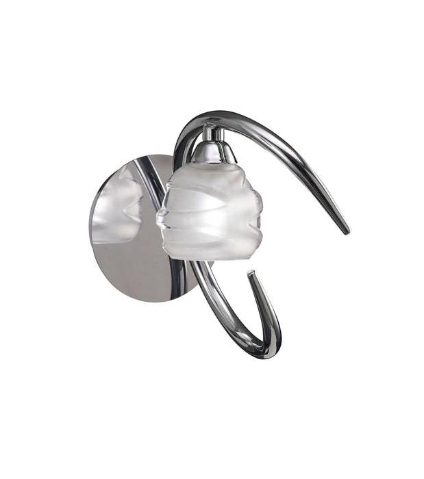 Mantra M1806/S Loop Wall Lamp Switched 1 Light G9 ECO, Polished Chrome • M1806/S