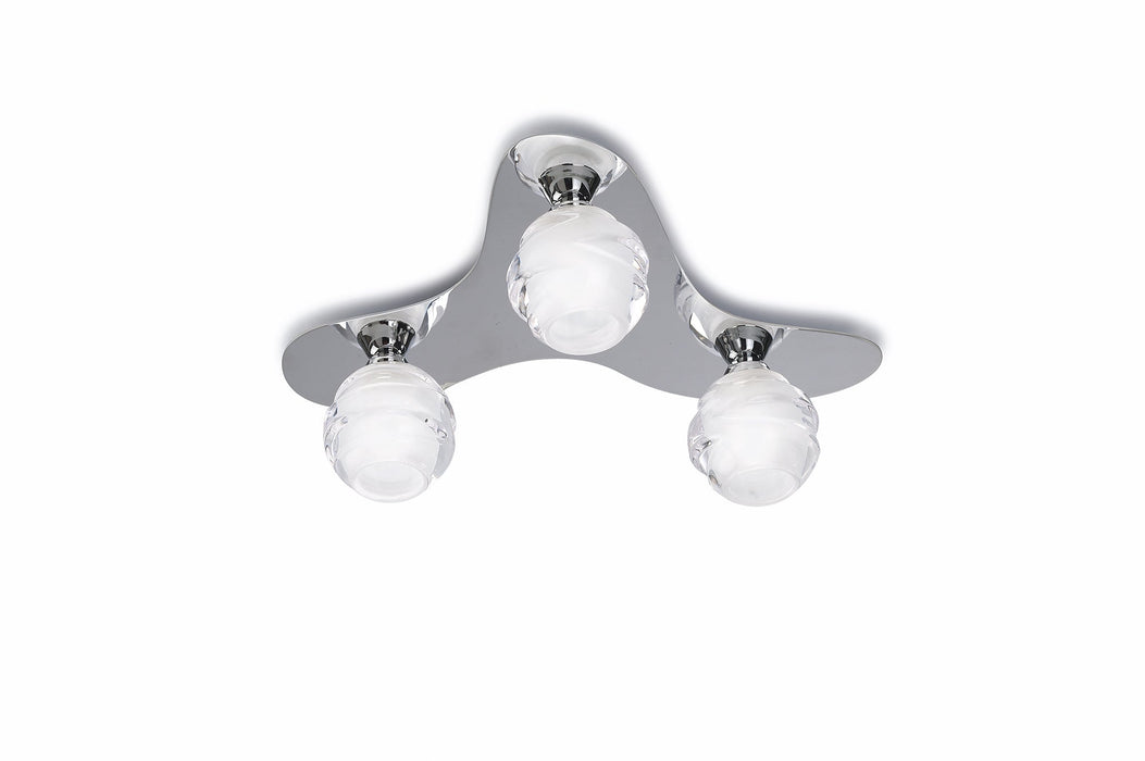 Mantra M1808 Loop Ceiling 3 Light G9 ECO, Polished Chrome • M1808