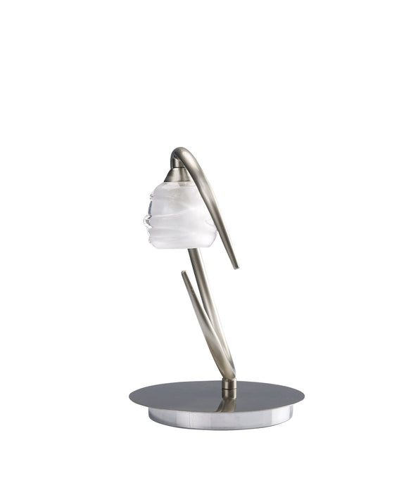 Mantra M1817 Loop Table Lamp 1 Light G9 ECO, Satin Nickel • M1817