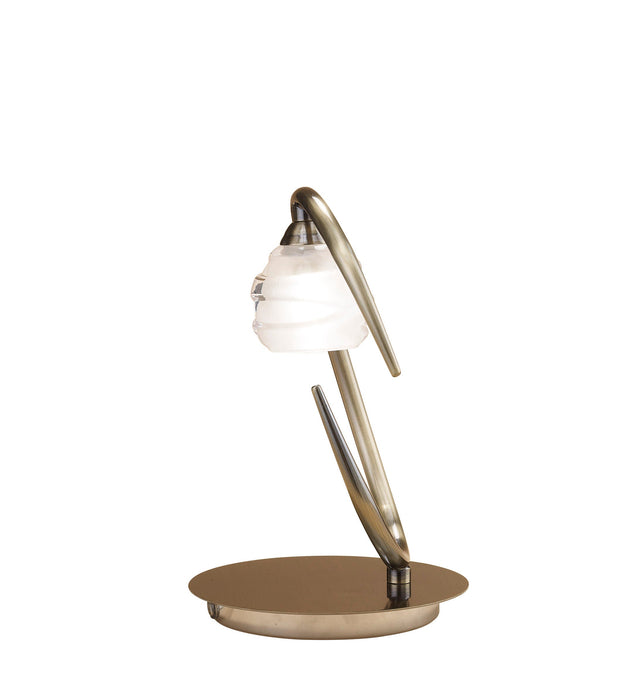 Mantra M1827 Loop Table Lamp 1 Light G9 ECO, Antique Brass • M1827