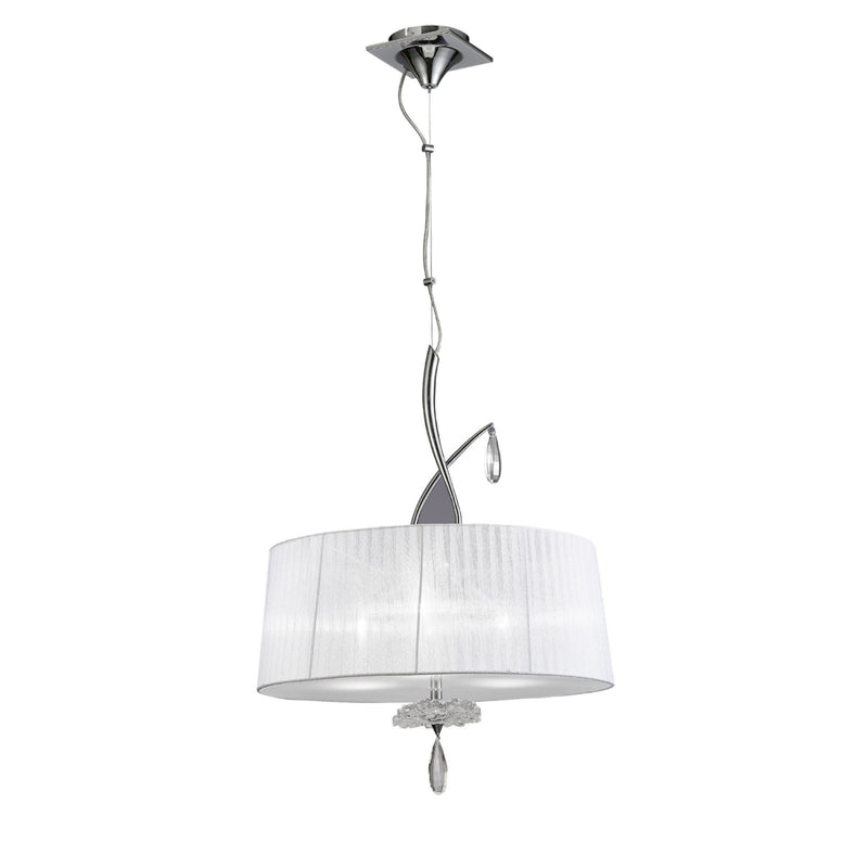 Mantra M5324 Habana White Square Shade 240mm, Suitable for Table Lamps • M5274