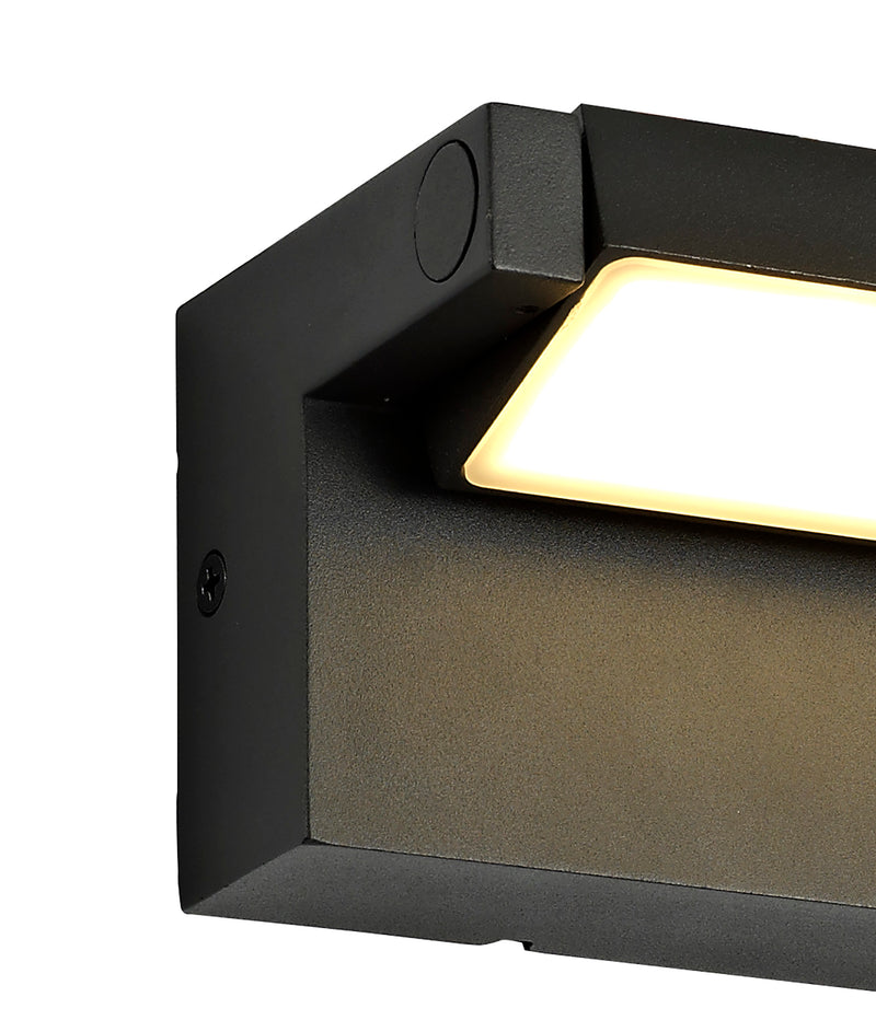 Regal Lighting SL-2113 1 Light Adjustable LED Outdoor Wall Light Graphite Black IP54