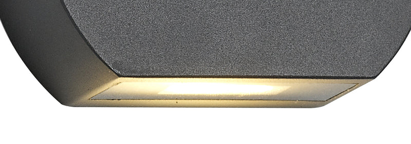 Deco Lucina Wall Light 3W LED 3000K, Anthracite, 270lm, IP54, 3yrs Warranty • D0471