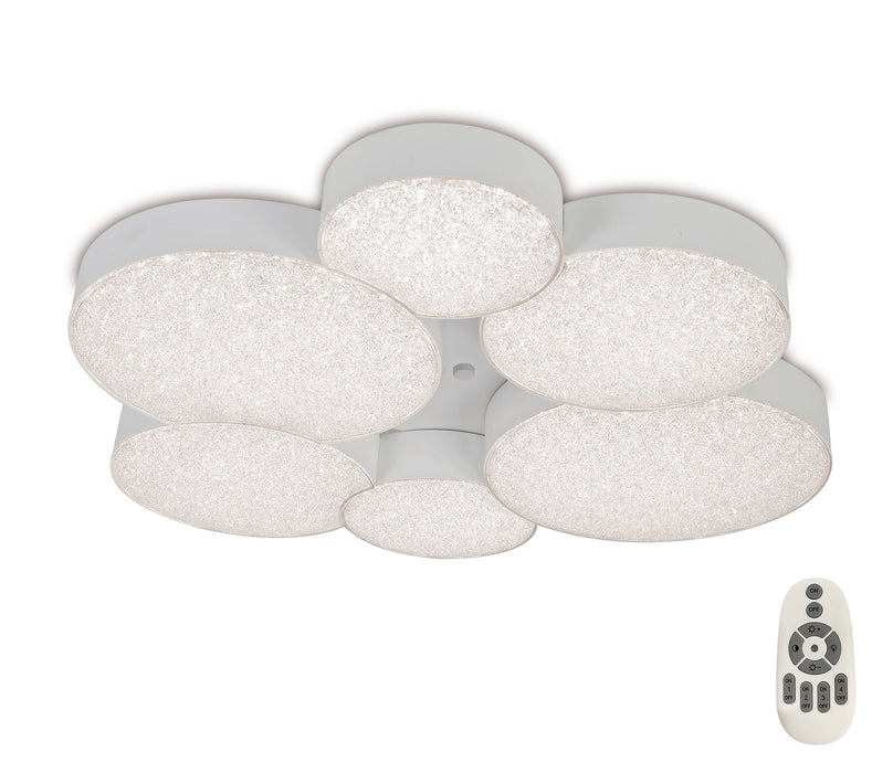 Mantra M5764 Lunas Ceiling 61cm Diameter 54W LED 3000K, 2830lm, RF Remote Control White, 3yrs Warranty • M5764