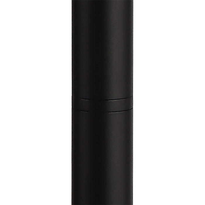 Deco Luqi Tall Post, 1 x E27, IP44, Black/Clear Glass, 2yrs Warranty • D0548