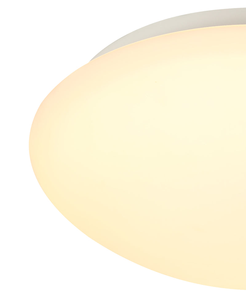 Regal lighting SL-1708 1 Light 30cm Flush LED Ceiling Light White/Frosted Glass IP44