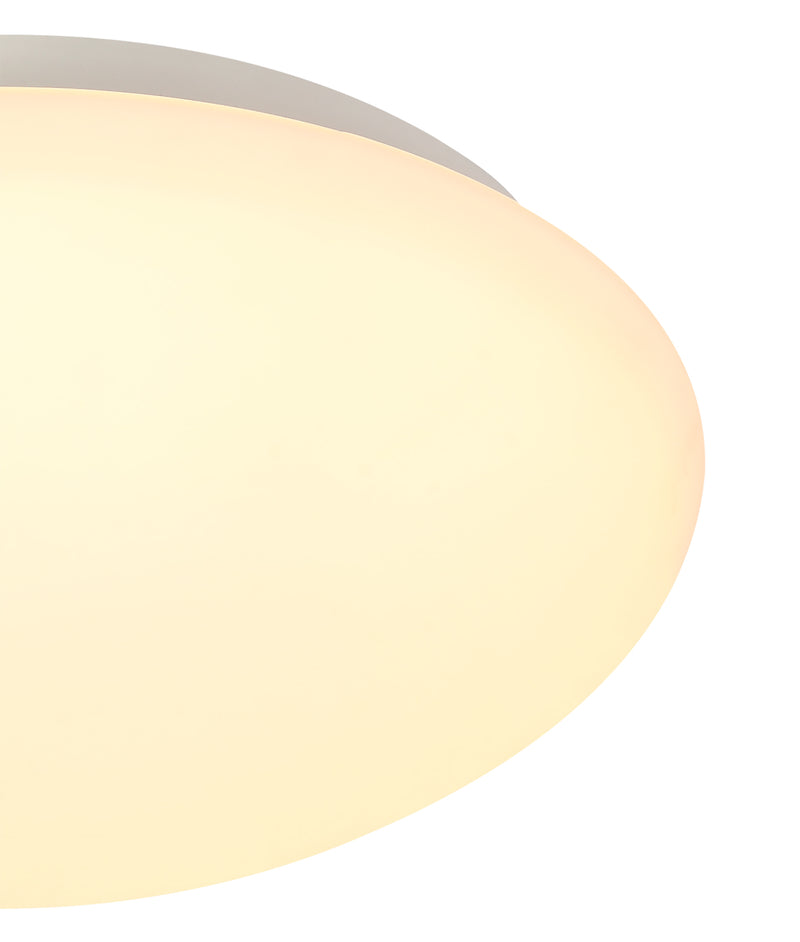 Regal lighting SL-1708 1 Light 30cm Flush LED Ceiling Light White/Frosted Glass IP44