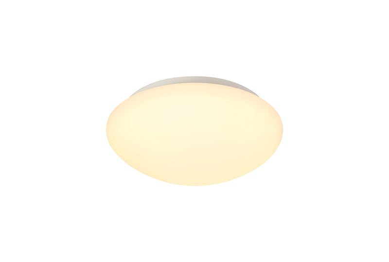 Regal lighting SL-1708 1 Light 30cm Flush LED Ceiling Light White/Frosted Glass IP44
