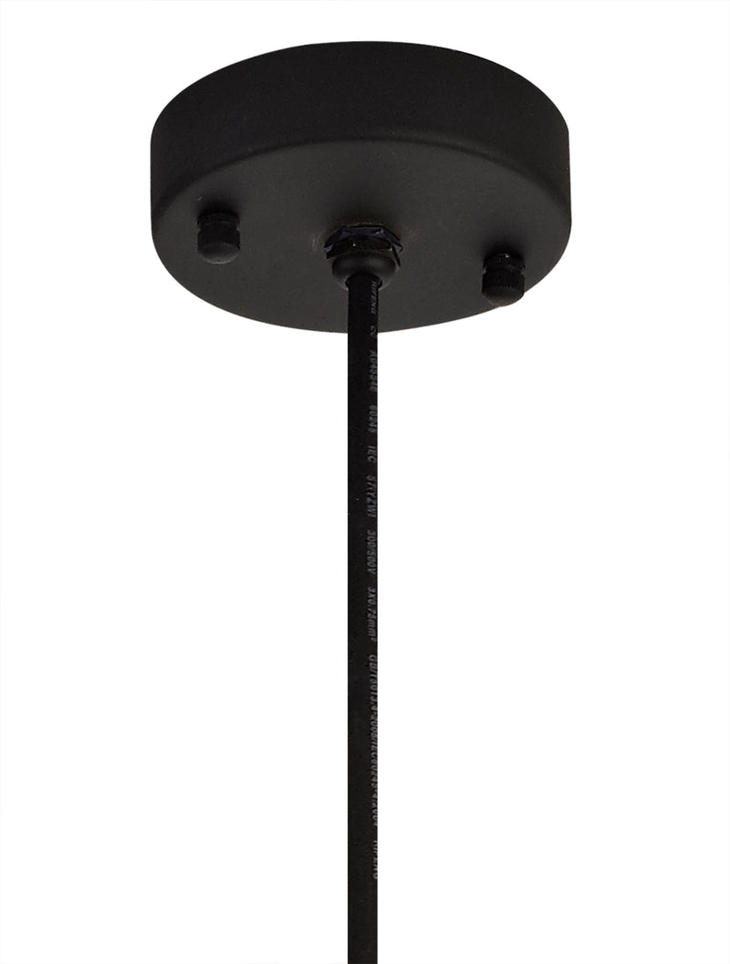Regal Lighting SL-1613 1 Light Outdoor Ceiling Pendant Matt Black & Brushed Bronze IP65
