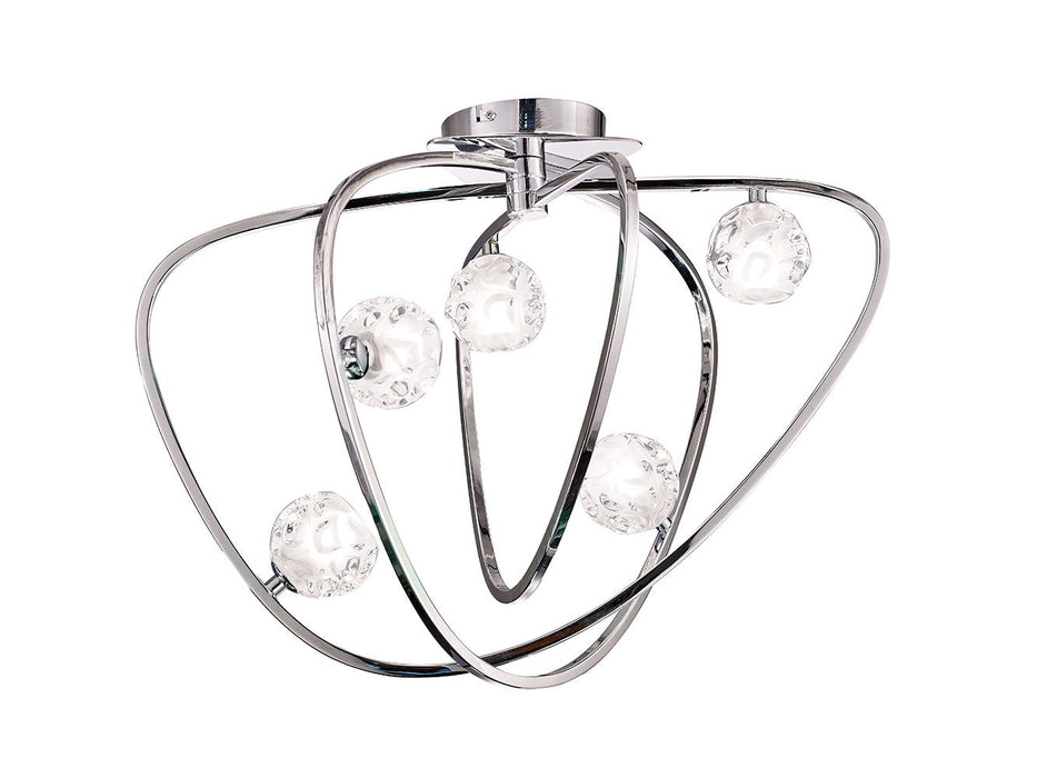 Mantra M5014 Lux Ceiling 5 Light G9, Polished Chrome • M5014