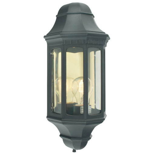 black outdoor wall light