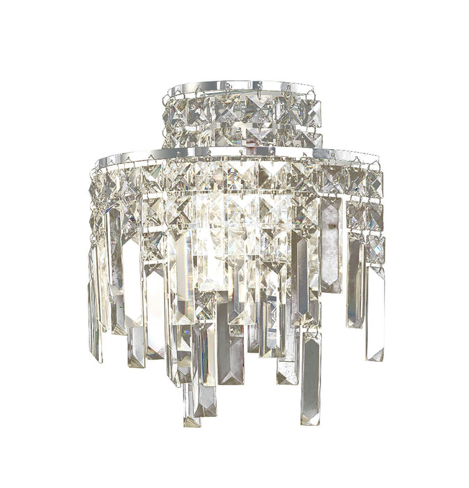 Diyas Maddison Wall Lamp 2 Light G9 Polished Chrome/Crystal • IL30250