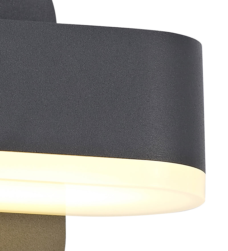 Regal Lighting SL-2086 1 Light Outdoor LED Wall Light Anthracite IP54