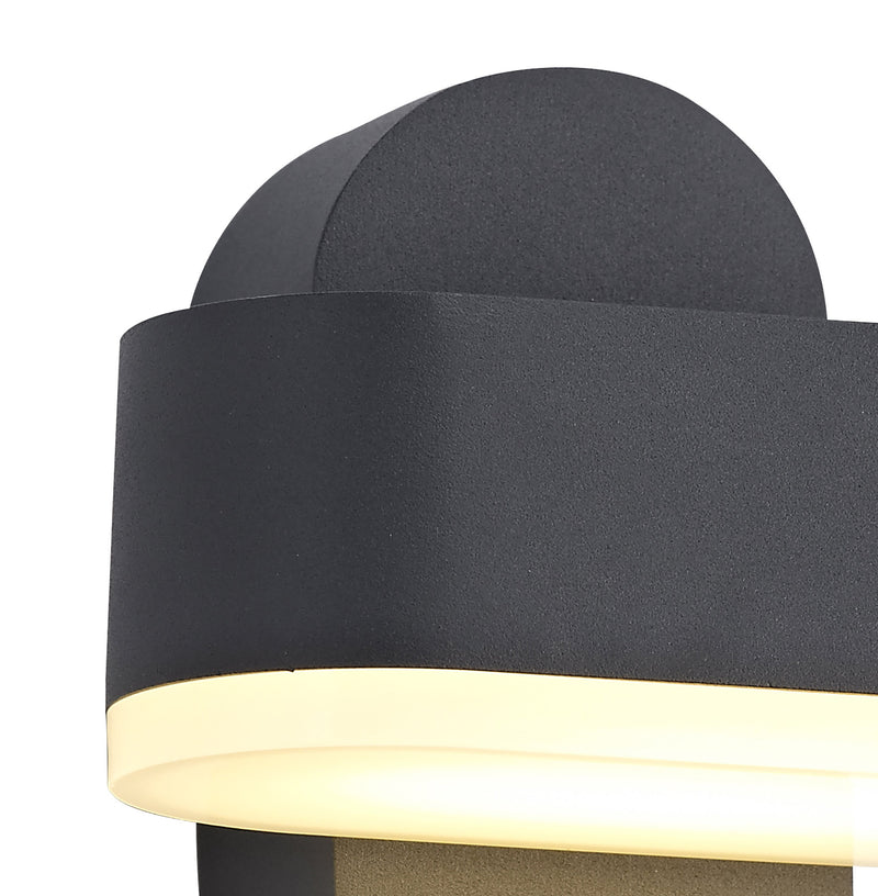 Regal Lighting SL-2086 1 Light Outdoor LED Wall Light Anthracite IP54