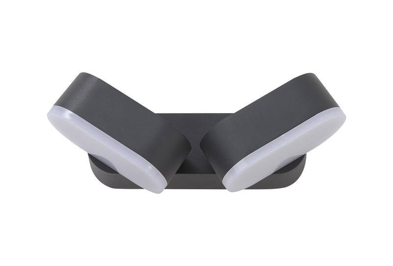 Regal Lighting SL-2085 2 Light Outdoor LED Wall Light Anthracite IP54