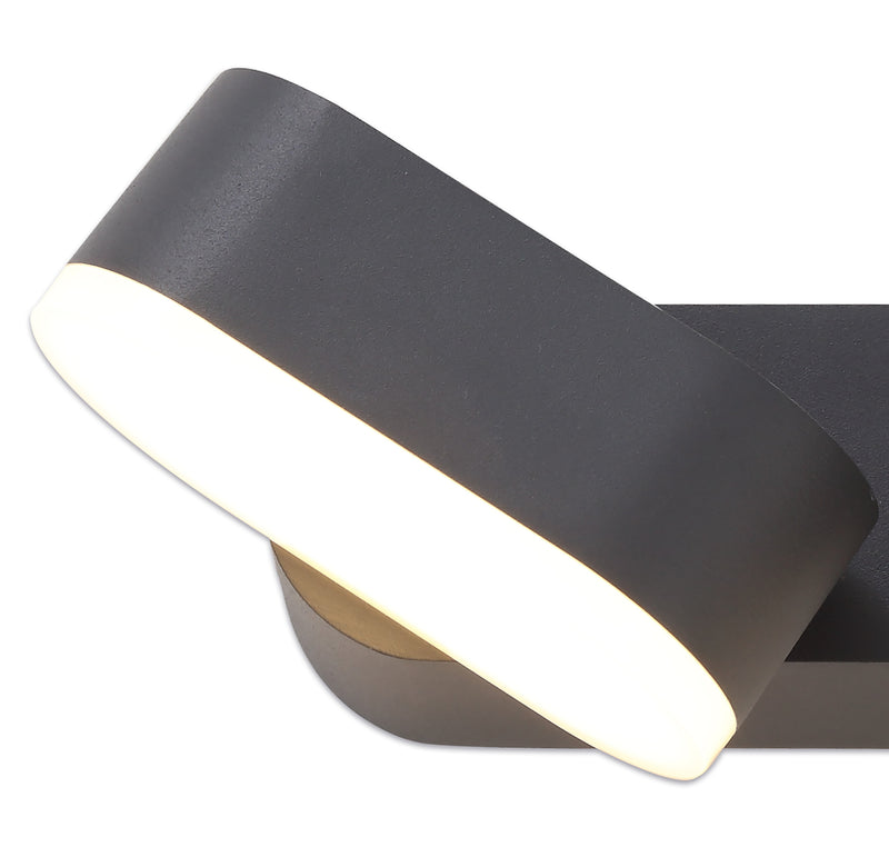 Regal Lighting SL-2085 2 Light Outdoor LED Wall Light Anthracite IP54