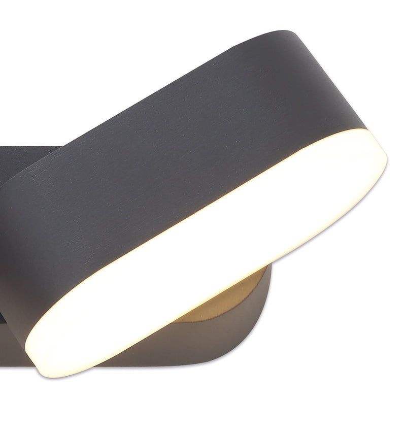 Regal Lighting SL-2085 2 Light Outdoor LED Wall Light Anthracite IP54