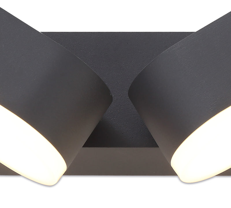 Regal Lighting SL-2085 2 Light Outdoor LED Wall Light Anthracite IP54