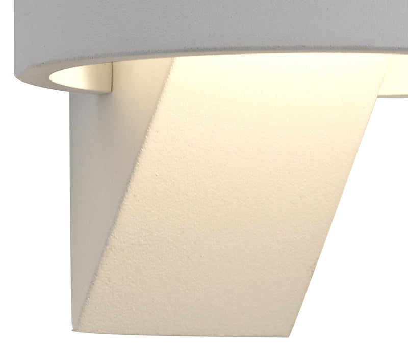 Deco Maite Up & Downward Lighting Wall Light, 6W LED 3000K, Sand White, 520lm, IP54, 3yrs Warranty • D0452