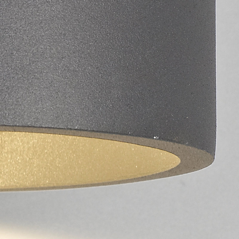 Deco Maite Up & Downward Lighting Wall Light, 6W LED 3000K, Anthracite, 520lm, IP54, 3yrs Warranty • D0453