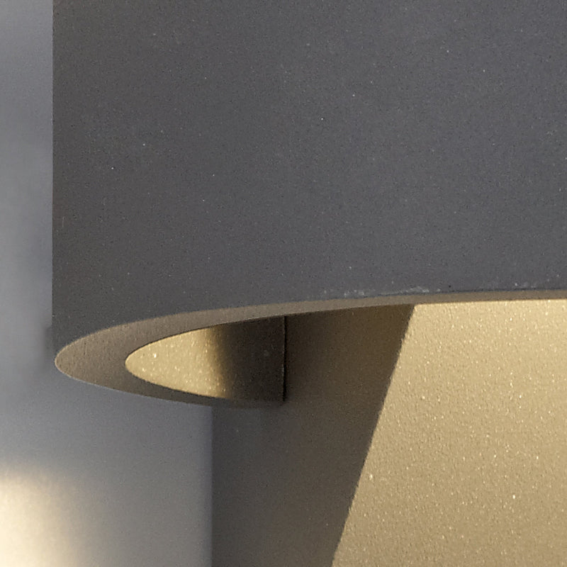 Deco Maite Up & Downward Lighting Wall Light, 6W LED 3000K, Anthracite, 520lm, IP54, 3yrs Warranty • D0453