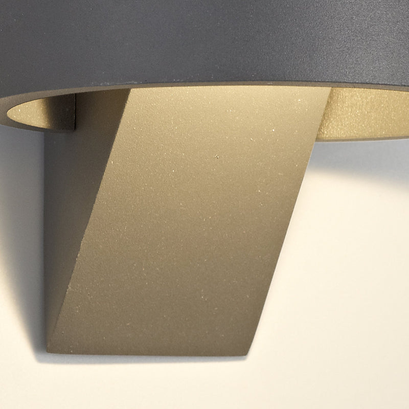 Deco Maite Up & Downward Lighting Wall Light, 6W LED 3000K, Anthracite, 520lm, IP54, 3yrs Warranty • D0453