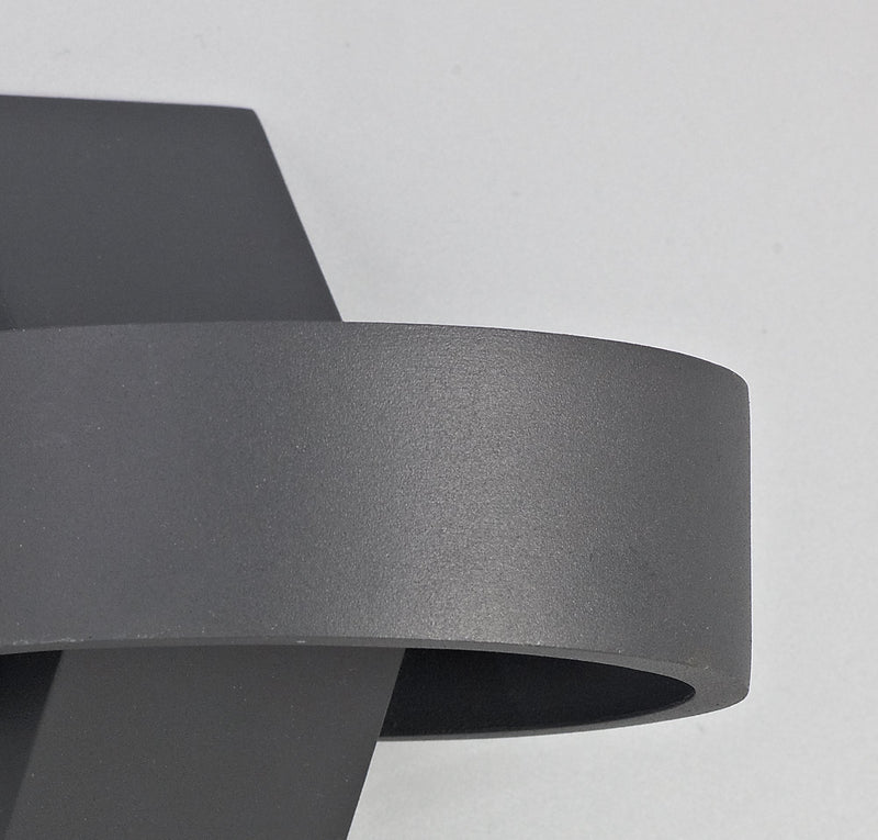 Deco Maite Up & Downward Lighting Wall Light, 6W LED 3000K, Anthracite, 520lm, IP54, 3yrs Warranty • D0453