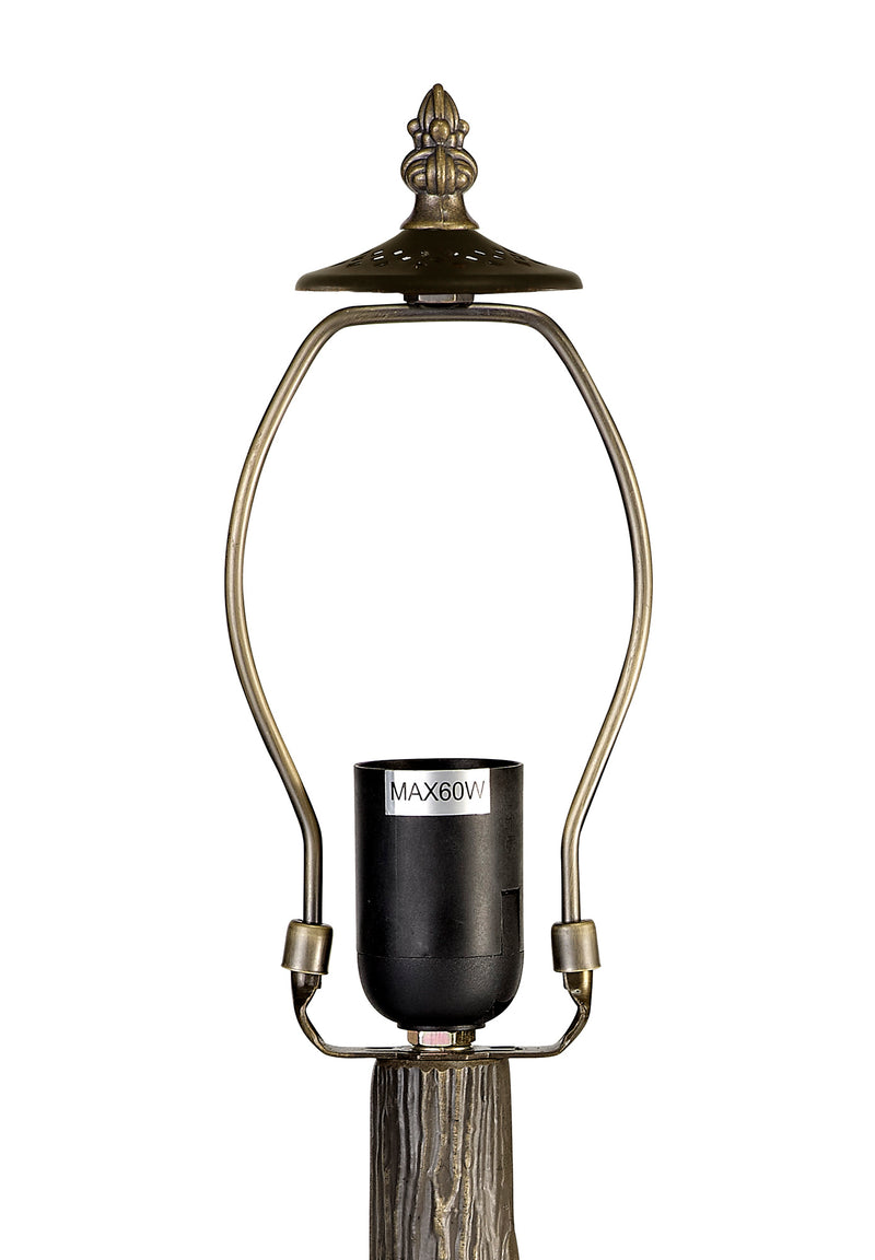 Regal Lighting SL-2019 1 Light Tree Tiffany Table Lamp Base Only Aged Antique Brass 48cm