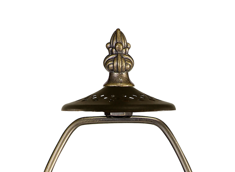 Regal Lighting SL-2019 1 Light Tree Tiffany Table Lamp Base Only Aged Antique Brass 48cm