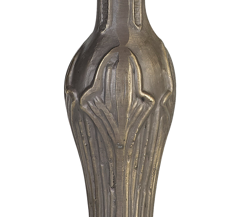 Regal Lighting SL-2018 1 Light Curved Tiffany Table Lamp Base Only Aged Antique Brass 47.5cm